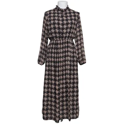 Jurk (Zwart, Beige) van Nayyar Elastaan, Polyester, Viscose