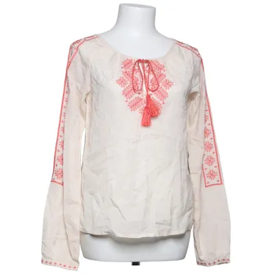 Blouse (Beige, Red) from Culture Cotton, Viscose