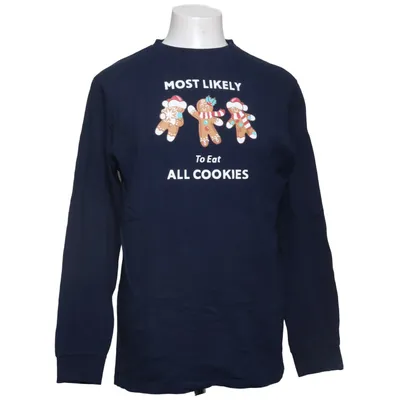 Langærmet t-shirt (Blå) fra MyWear Bomuld