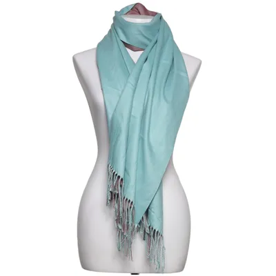 Écharpe (Vert, Marron) de Cashmere Cachemire