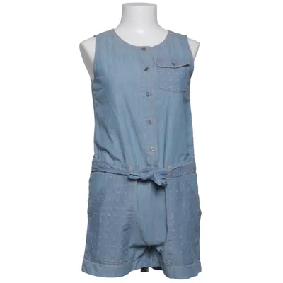 Combinaison (Bleu) de Benetton Jeans Coton, Lin