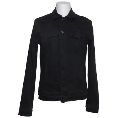 Denim jacket (Black) from RVLT Revolution Cotton, Elastane