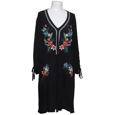 Jurk (Zwart, Meerkleurig) van City Chic Viscose
