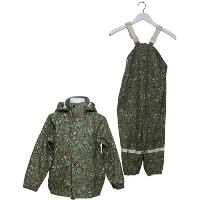 Regnställ (Grön, Flerfärgad) från Kuling Polyester, Polyuretan