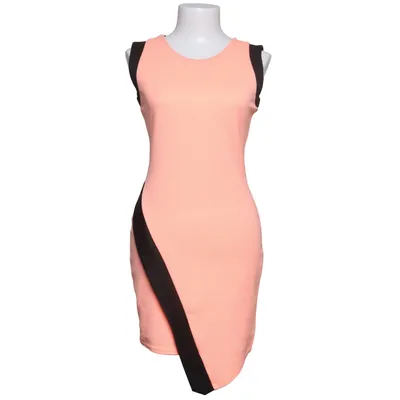 Dress (Orange, Black) from Quiz Elastane, Polyester