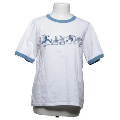 T-shirt (Vit, Blå) från Uniqlo x UT Bomull, Polyester