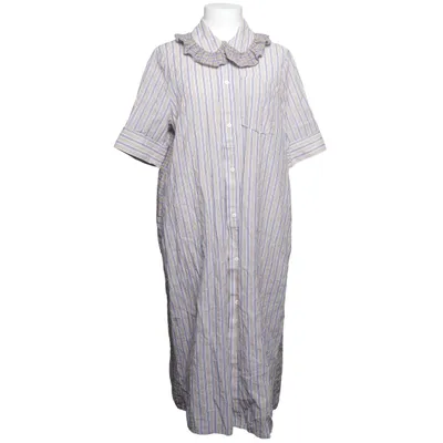 Robe chemise (Beige, Bleu, Blanc) de Baum Und Pferdgarten Coton, Élasthane