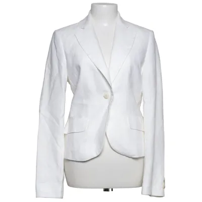 Blazer (White) from ESPRIT Collection Acetate, Linen