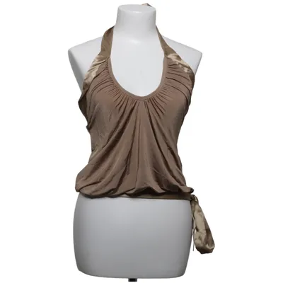Halter neck top (Beige) from 3 Suisses Acetate, Elastane, Silk