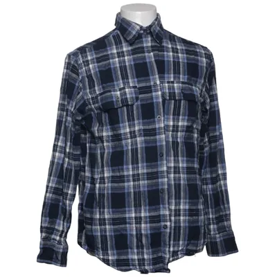 Flanellen overhemd (Blauw, Wit, Grijs) van Faded Glory Katoen
