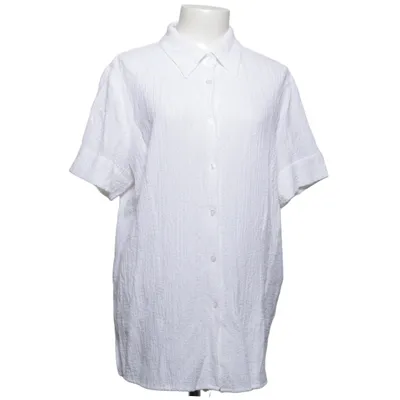 Chemise à manches courtes (Blanc) de Encadée Élasthane, Polyester, Viscose