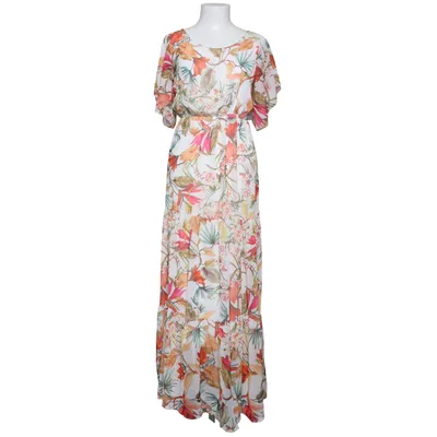 Maxi jurk (Wit, Meerkleurig) van Lola Liza Elastaan, Polyester, Viscose