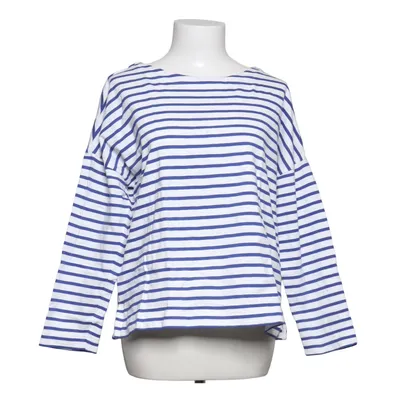 T-shirt à manches longues (Bleu, Blanc) de Hessnatur Coton