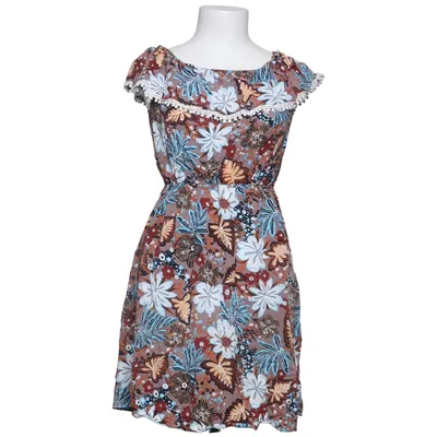 Dress (Brown, Blue, Multicolored) from Comeng