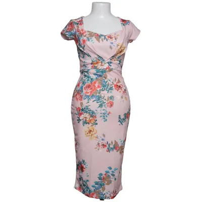 Jurk (Roze, Meerkleurig) van Top Vintage Elastaan, Polyester