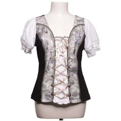Chemisier Dirndl (Noir, Blanc, Multicolore) de Alphorn Coton, Élasthane, Polyester