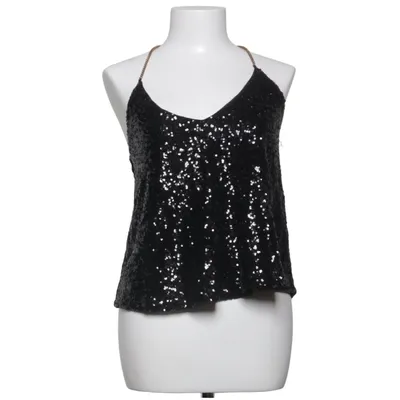 Crop top (Svart, Silverfärgad) från Maner Polyester