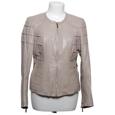 Leren jack (Beige) van TotoGroup Leer, Polyester