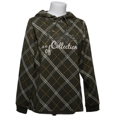Hoodie (Green, White, Yellow) from Multiblu Elastane, Polyester, Viscose