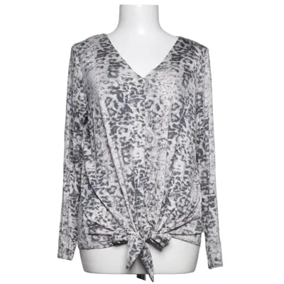 Blouse (Gris, Noir, Blanc) de Emilia Élasthane, Viscose