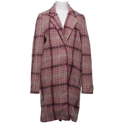 Frakke (Pink, Brun, Hvid) fra Risskio Polyester, Uld