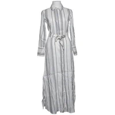 Robe chemise (Blanc, Noir) de Massimo Dutti Lin, Lyocell, Viscose