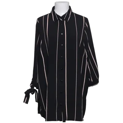 Robe chemise (Noir, Beige) de New Look Curves Élasthane, Polyester