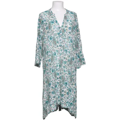 Dress (White, Turquoise, Brown) from Pure Lime Viscose