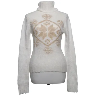 Turtleneck (White, Beige) from Esisto Acrylic, Polyamide, Wool