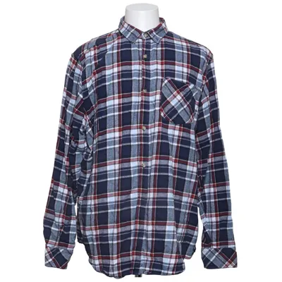 Chemise en flanelle (Bleu, Rouge, Blanc) de EP Collection Coton