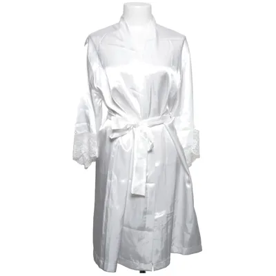 Morgenmantel (Weiß) von De Lafense Elasthan, Polyester
