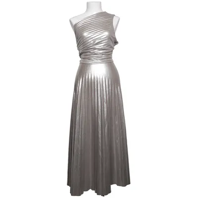Aftonklänning (Silverfärgad) från H&M Modern Classic Elastan, Polyester