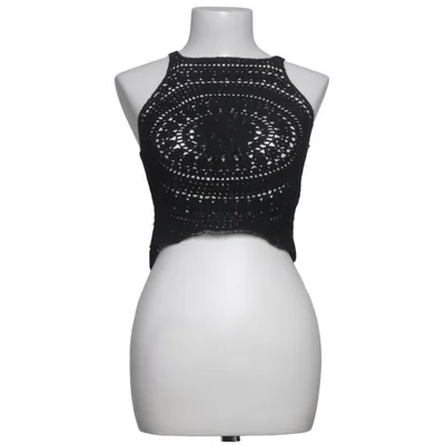 Crop top (Zwart) van H&M Coachella Katoen