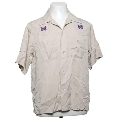 Short sleeve shirt (Beige) from Needles Polyester, Viscose