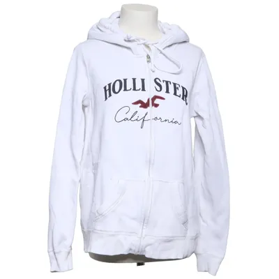 Sweat à capuche (Blanc) de Hollister Coton, Polyester