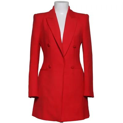 Blazer (Rood) van Zara Basic Elastaan, Polyester, Viscose