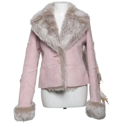 Shearlingjacka (Rosa, Beige) från Together Akryl, Polyester