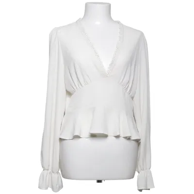 Blus (Beige) från VILA Elastan, Återvunnen polyester