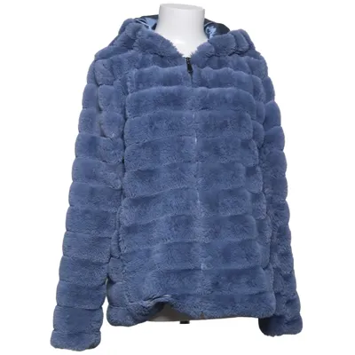 Jacket (Blue) from Algo Bonito Polyester, Faux fur