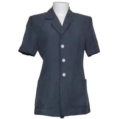 Blazer (Blue) from Jones New York Acetate, Linen, Silk