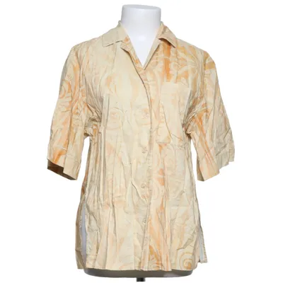 Short sleeve shirt (Beige) from H&M Studio Cotton, Viscose