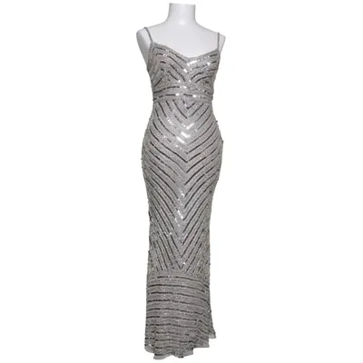 Abendkleid (Silber, Grau) von Designer Basics Polyester