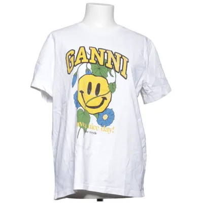 T-shirt (Vit, Flerfärgad) från Ganni Bomull