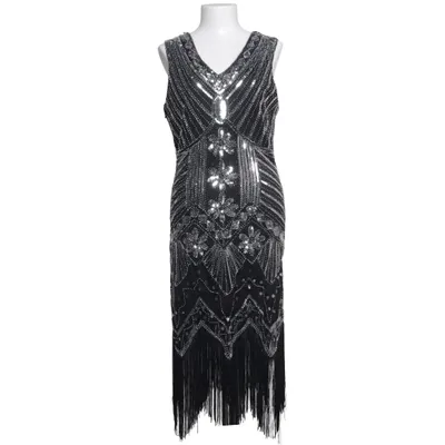 Cocktailklänning (Svart, Silverfärgad) Polyester