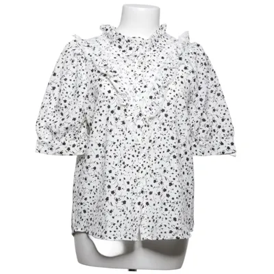Bluse (Hvid, Sort) fra Cherry Paris Polyester