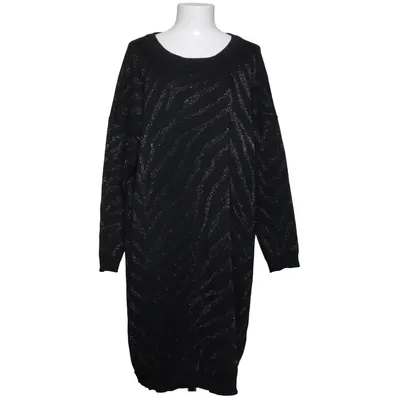 Kjole (Sort, Sølv) fra VRS Woman Metallfiber, Polyester, Viscose