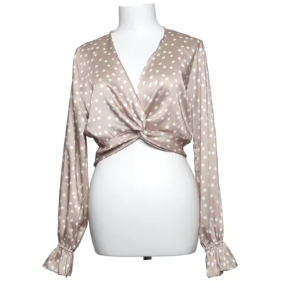 Crop top (Beige, Vit) från Chiquelle Polyester