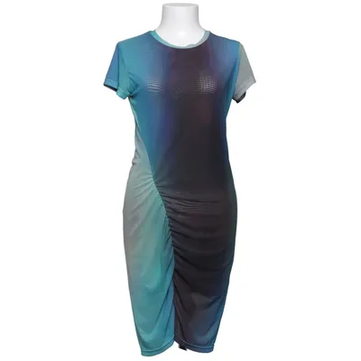 Jurk (Blauw, Groen, Meerkleurig, Turquoise) van Weekday Elastaan, Polyester