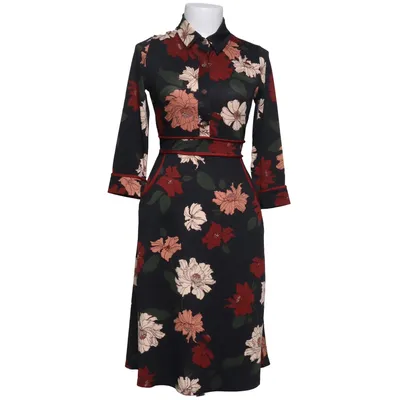 Kjole (Sort, Flerfarvet) fra Monteau Elastan, Polyester