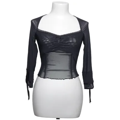 Crop Top (Schwarz) von Kimchi Blue Elasthan, Polyamid, Polyester
